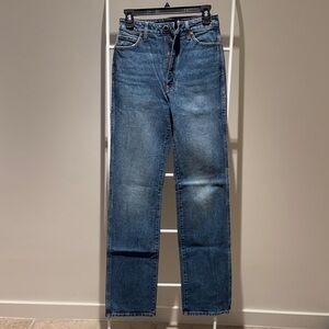 KHAITE Danielle Indigo Straight-Leg Jeans